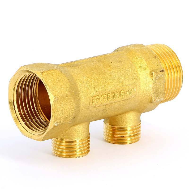 Коллектор проходной Tiemme 2 выхода 1 x 1/2 HP-HP 36 мм 1910020