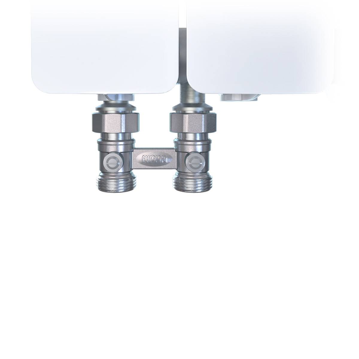 Радиатор биметаллический Rifar Monolit Ventil 500 12 секций нижнее правое подключение белый RMV50012R