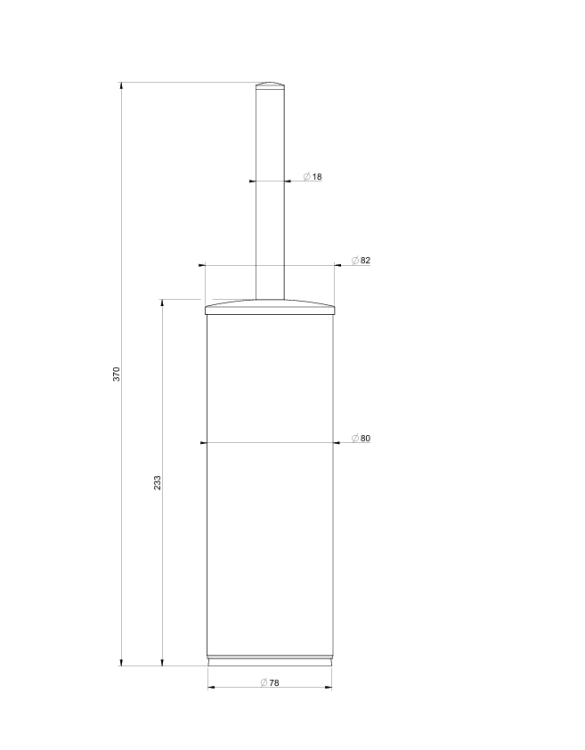 Ершик для унитаза Gessi Rilievo напольный, цвет Nickel PVD 59543720