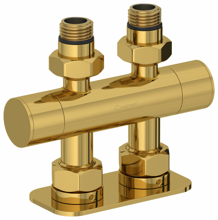 Вентиль прямой Сунержа EU50 1/2 x 3/4 скрытый золото 03-1417-1234
