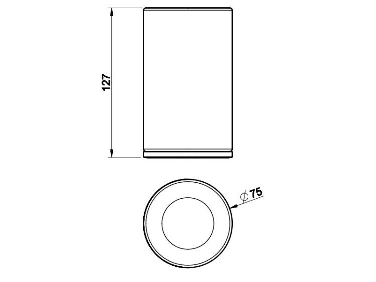 Стакан настольный Gessi Inciso 75x75x127 мм Black XL 58531299
