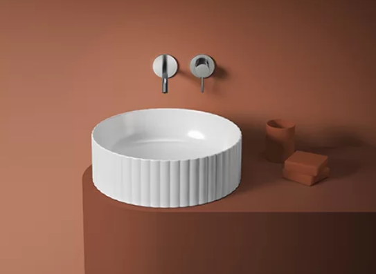 Раковина накладная Artceram Millerighe 440х440 мм белый матовый OSL010 05 00