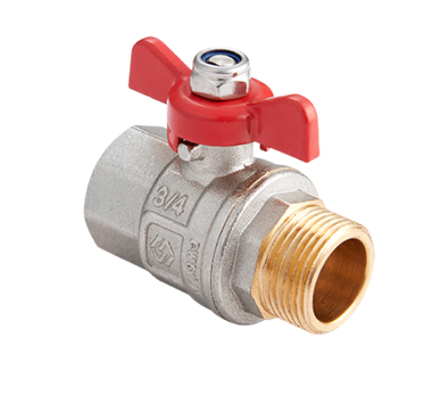 Кран шаровой HOGART Premium 3/4 НВ PN 40 ручка-бабочка HOGBV91405