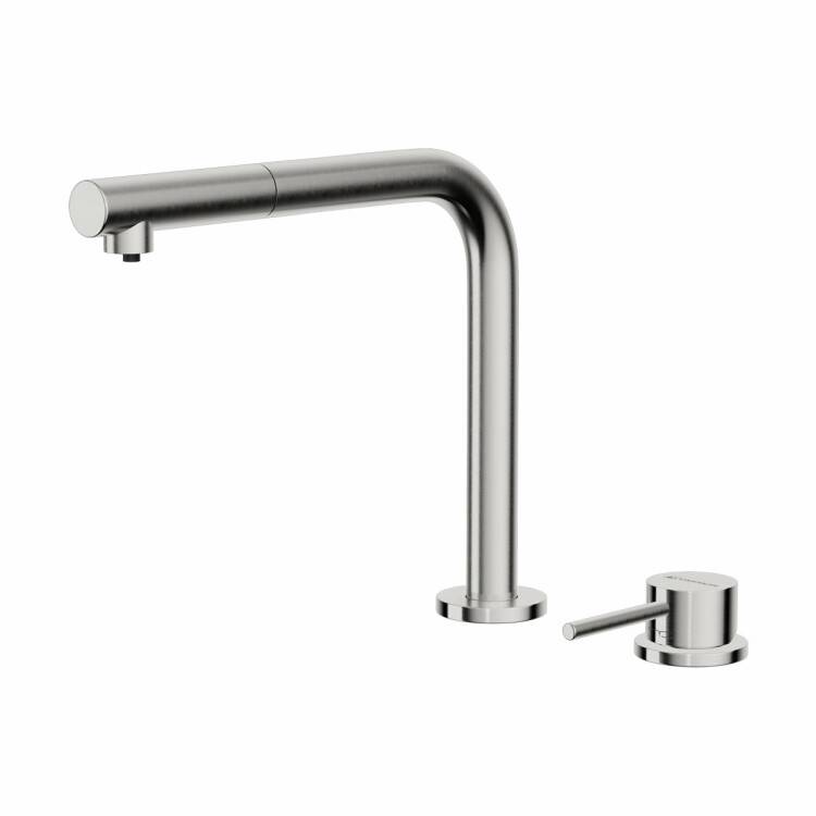 Смеситель для кухни OMOIKIRI Nara 2 Plus-S с вытяжным шлангом нержавеющая сталь 4994369