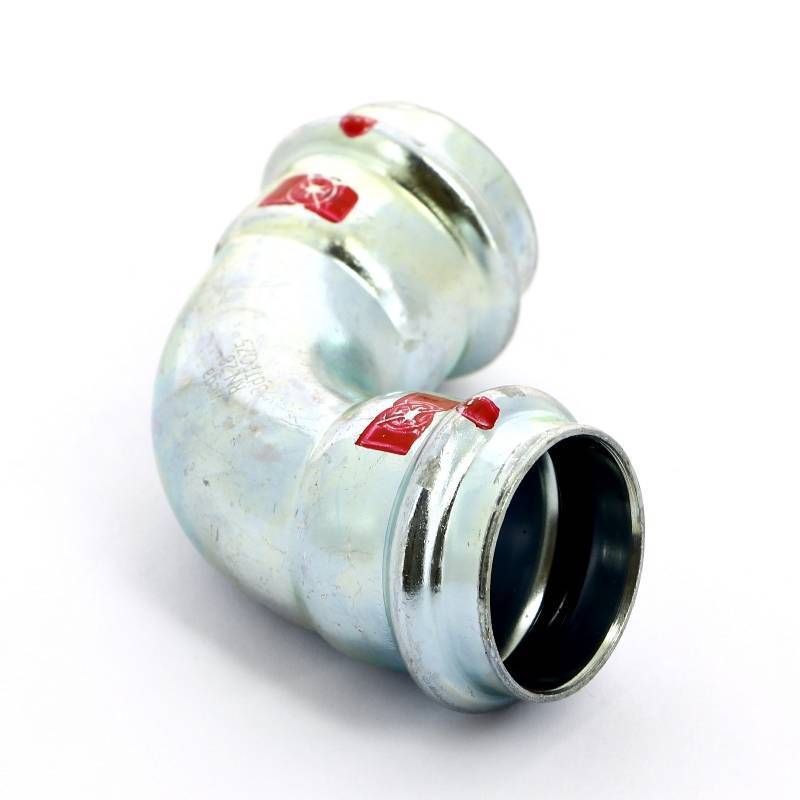 Угол 90° пресс Viega Prestabo оцинкованная сталь 28 мм 558154