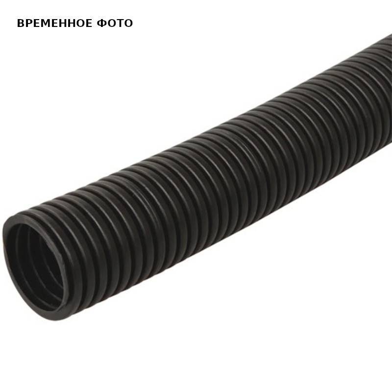 Труба защитная гофрированная REHAU 25 мм черная (для труб 20 мм) 50 м 137150-050
