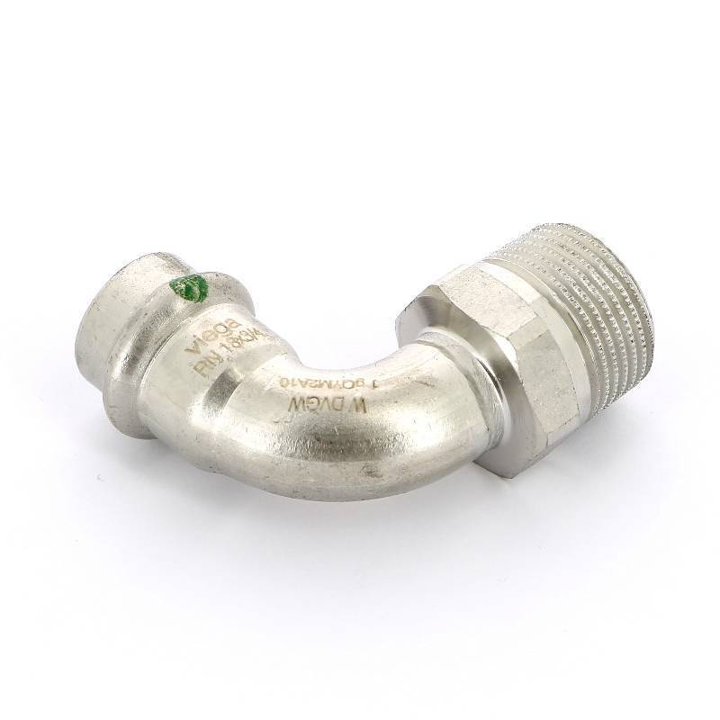 Угол пресс-Н нержавеющая сталь Viega Sanpress Inox 18x3/4 436919