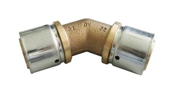 Угольник пресс REHAU RAUTITAN RX 45° 32 мм 1512949