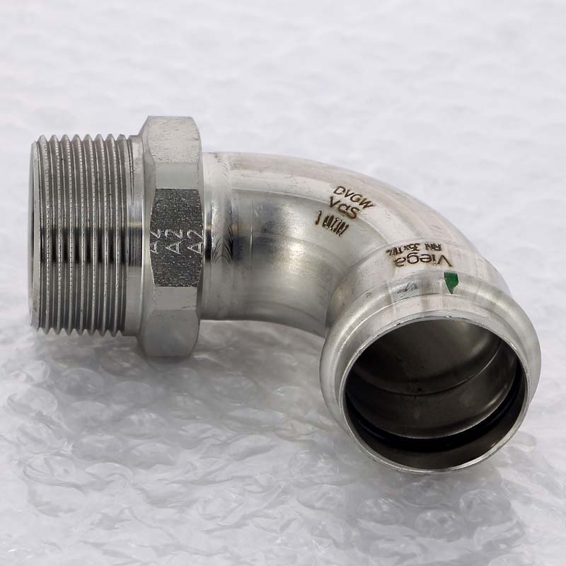 Угол пресс-Н нержавеющая сталь Viega Sanpress Inox 35x1 1/4 436940