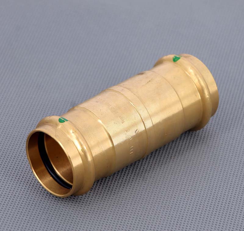 Муфта надвижная пресс Viega Sanpress 35 мм бронза 124335
