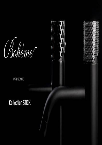 Смеситель для раковины Boheme Stick Black Diamond Gold 121-BG