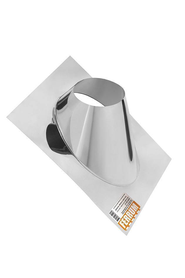 Крышная разделка угловая Ferrum AISI 430 0.5 мм Ф160 мм Af2901