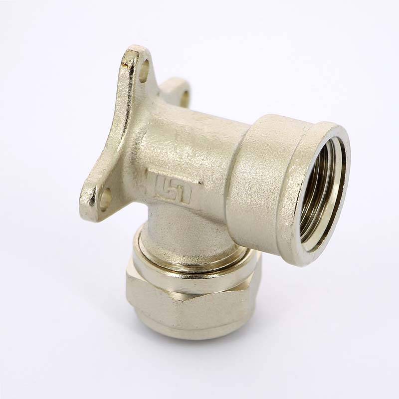 Водорозетка обжимная Uni-Fitt 16x1/2 никелированная 670N6200