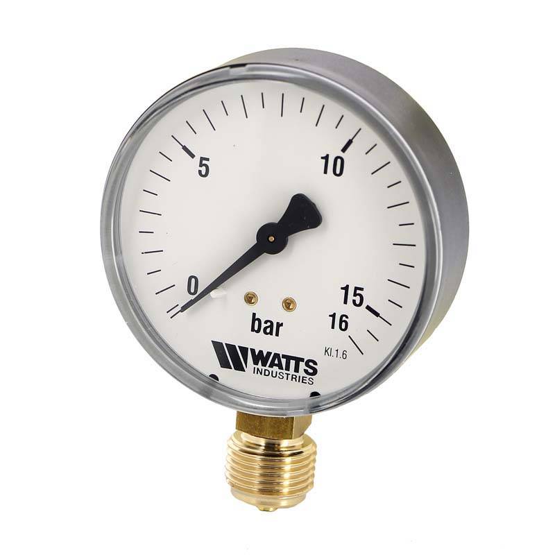 Манометр радиальный Watts F+R250 100 мм 1/2 16 бар 10008079