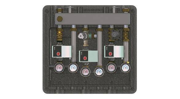 Гребенка с гидрострелкой Huch EnTEC EWG 20-02 на 2 контура DN 20 EWG2002