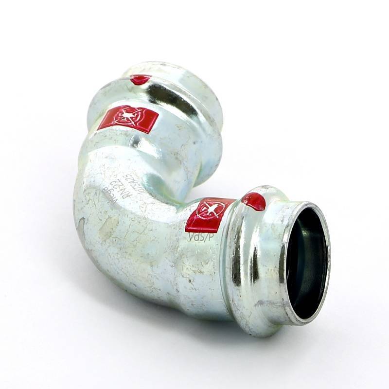 Угол 90° пресс Viega Prestabo оцинкованная сталь 22 мм 558147