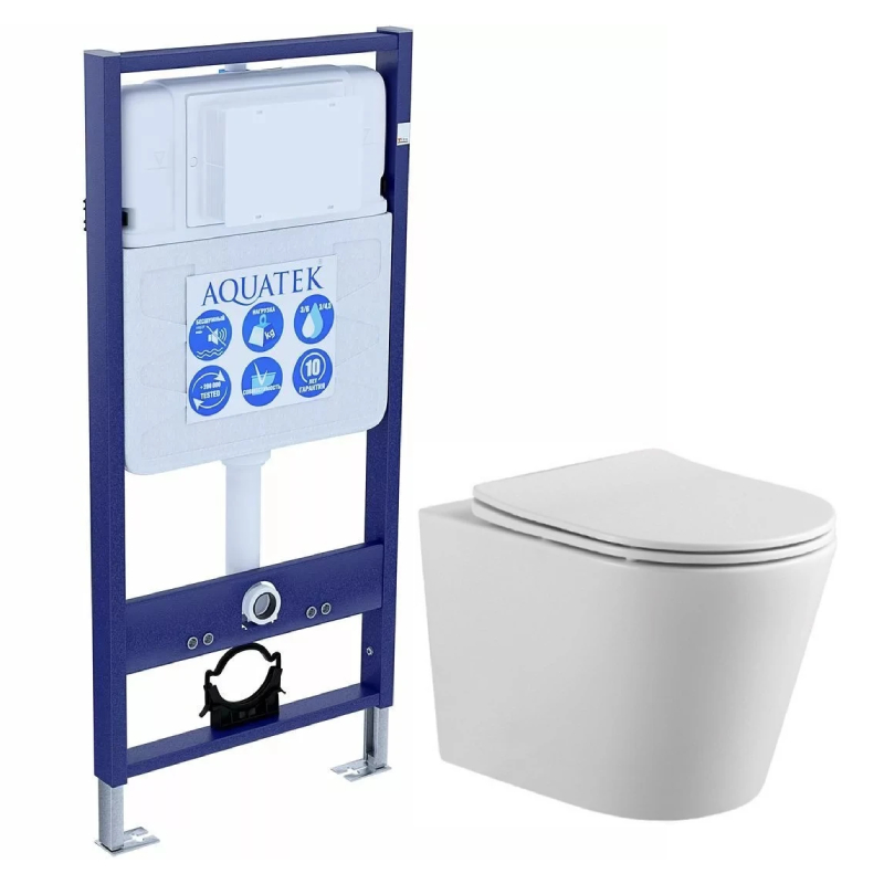 Комплект инсталляции AQUATEK ВЕГА T рама Standard INS-0000012 унитаз AQ1904T-00 TORNADO
