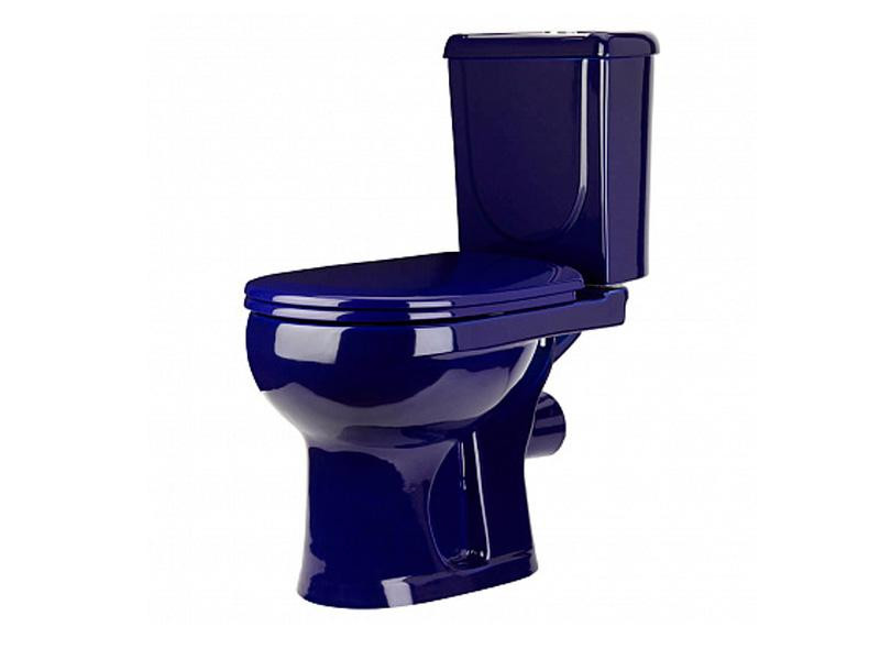 Унитаз-компакт Santeri Ирида Стандарт синий горизонтальный выпуск 40355110402