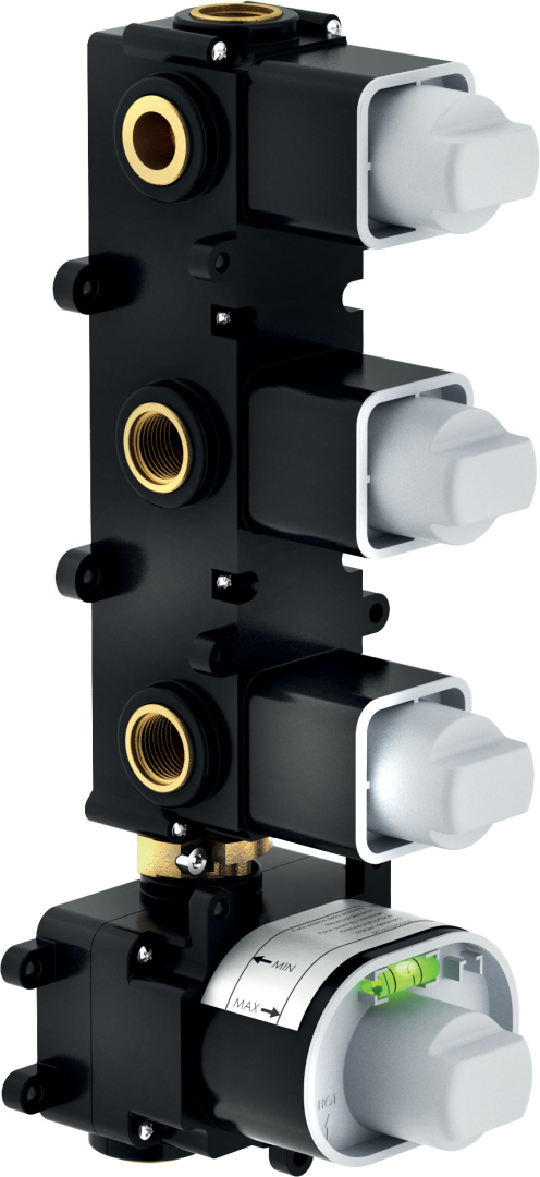 Смеситель для душа термостатический Paffoni скрытая часть 3 выхода WE00103