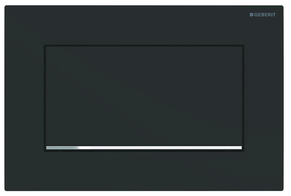 Клавиша смыва Geberit Sigma 30 смыв-стоп черный матовый/хром 115.893.14.1