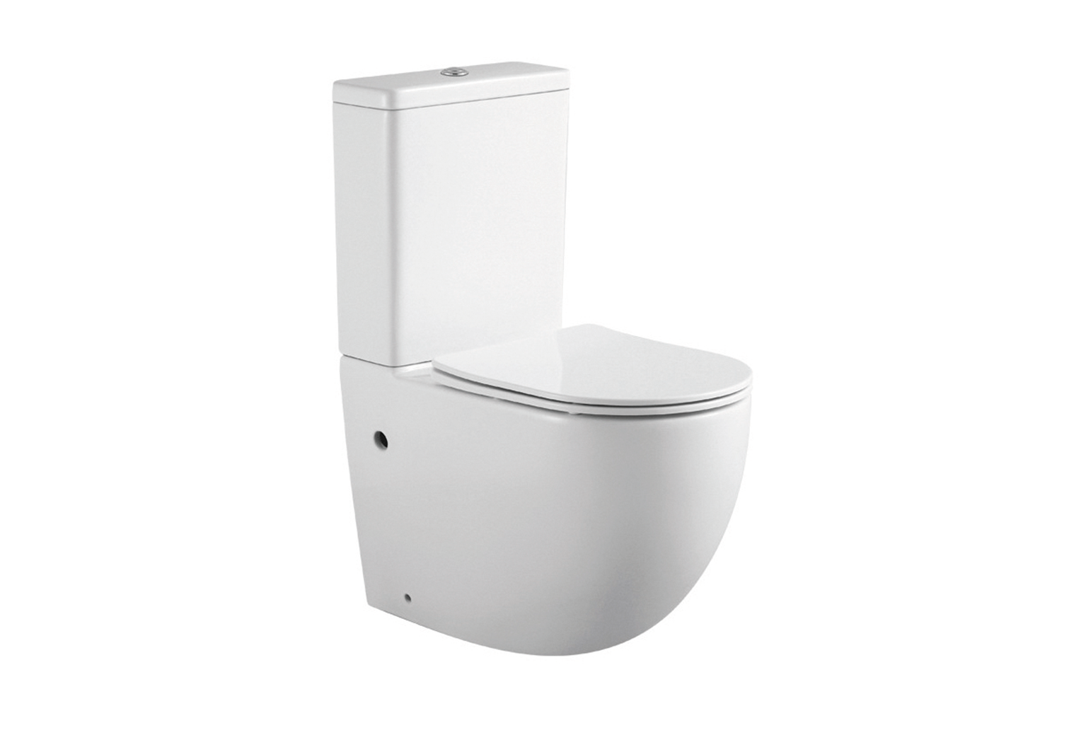 Унитаз-компакт напольный безободковый Aquatek Европа горизонтальный выпуск сиденье микролифт AQ2903-00