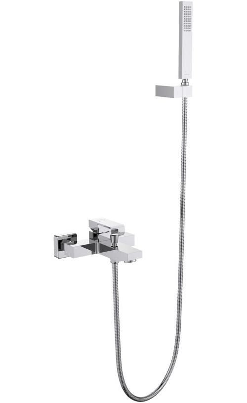 Смеситель для ванны Aquanet Libra с душевым набором 1jet AQ1649CR