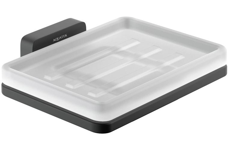 Мыльница Aquanet Либра матовый черный AQ4303MB