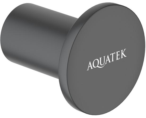 Крючок для ванной Aquatek Lira матовый черный AQ4401MB