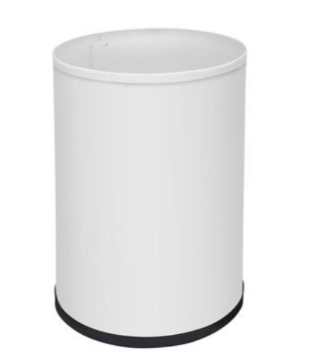 Ведро напольное Nofer 12 л 210x210x300 мм белое 14082.2.W