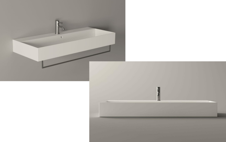 Раковина подвесная Alice Ceramica Spy 1010x460x135 мм белый 34350101