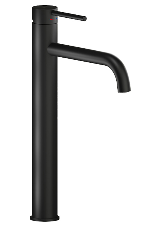 Смеситель для раковины Nobili LIVE высокий матовый черный LV00128/2BM