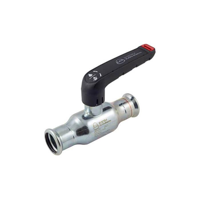 Кран шаровой пресс KAN-therm Steel 42 мм оцинкованная сталь 1509278005