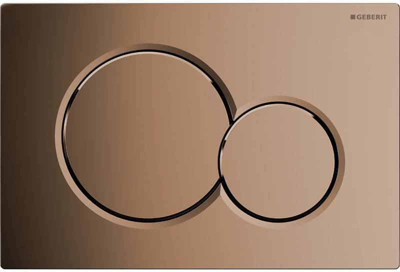 Смывная клавиша Geberit Sigma01 для двойного смыва гальванизированная латунь 115.770.DT.5