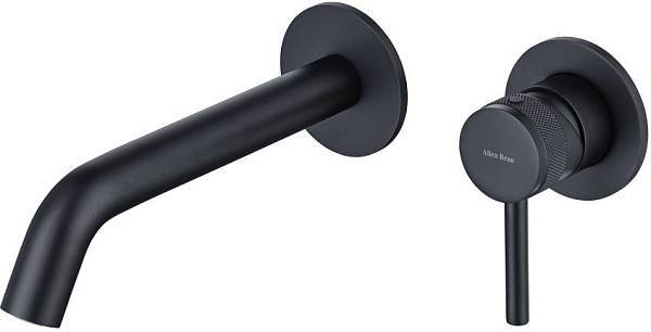 Смеситель для раковины Allen Brau Priority излив 18.4 см черный матовый 5.31030-31