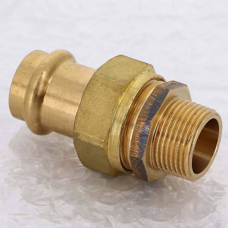 Муфта разъёмная пресс-Н бронза Viega Sanpress 22x3/4 119133