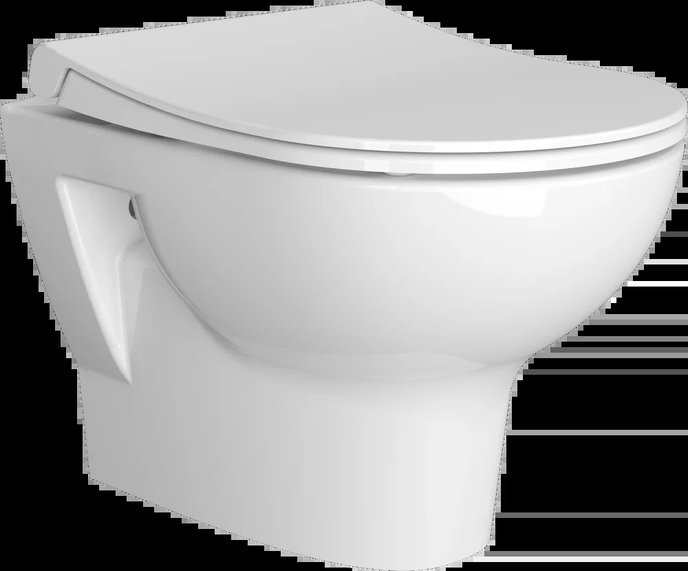 Комплект унитаз подвесной безободковый VitrA Zentrum с сиденьем микролифт 5795B003-6077