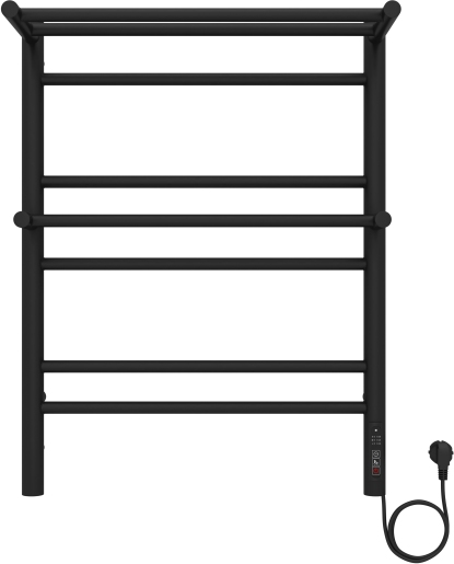 Полотенцесушитель электрический Aquatek Альфа П7 500х700 мм черный муар AQ EL RRP0770BL