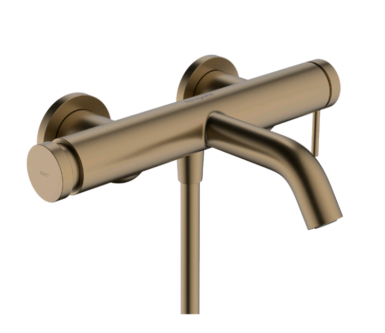 Смеситель для ванны и душа Hansgrohe Tecturis S однорычажный скрытого монтажа шлифованная бронза 73422140