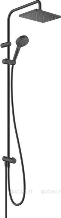 Душевая система hansgrohe Vernis Shape Showerpipe 230 Reno матовый черный 26282670