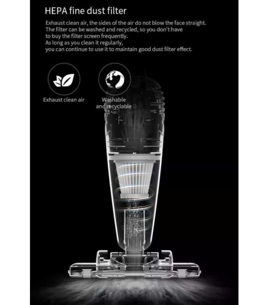 Пылесос вертикальный Deerma DX118C Gray+White DX118C