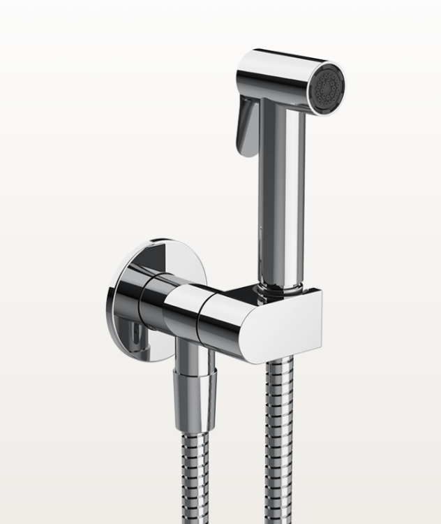 Гигиенический душ Gessi с держателем и шлангом 1.25 м, с функцией Shut-Off, хром 45226031