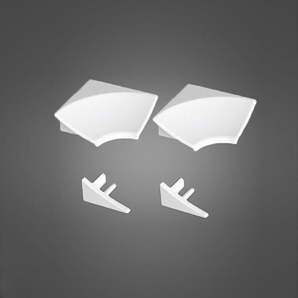 Набор заглушек и угловых соединений Ravak для декоративной планки 11 белый B460000001