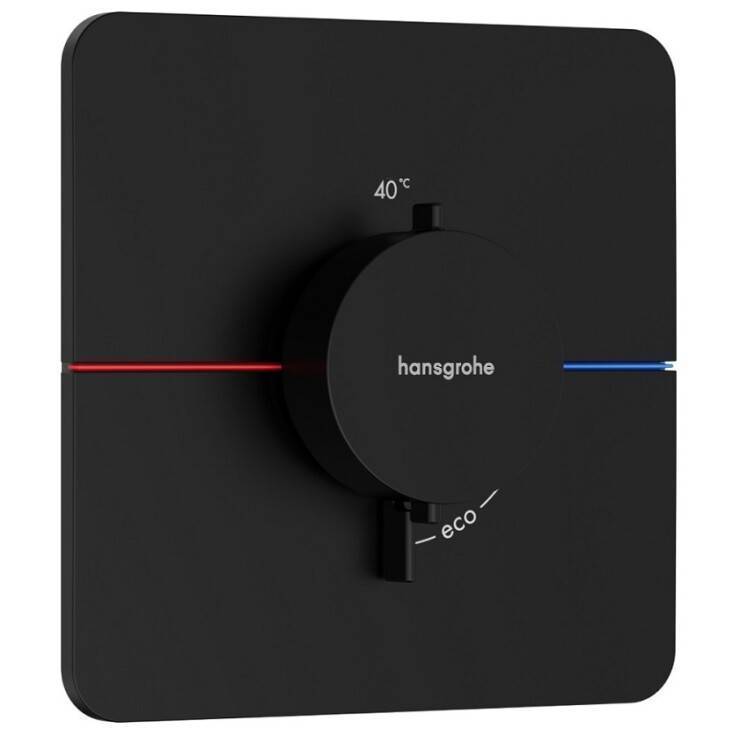 Смеситель для душа Hansgrohe ShowerSelect Comfort Q термостат на 1 потребитель черный матовый 15588670