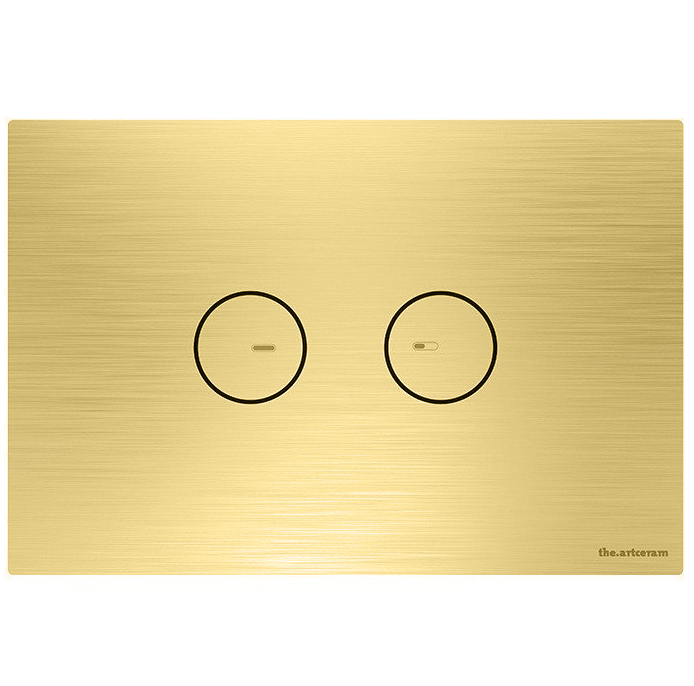Клавиша смыва Artceram Inox 715 для унитаза 245х165 мм латунь брашированная PVD 715000HB