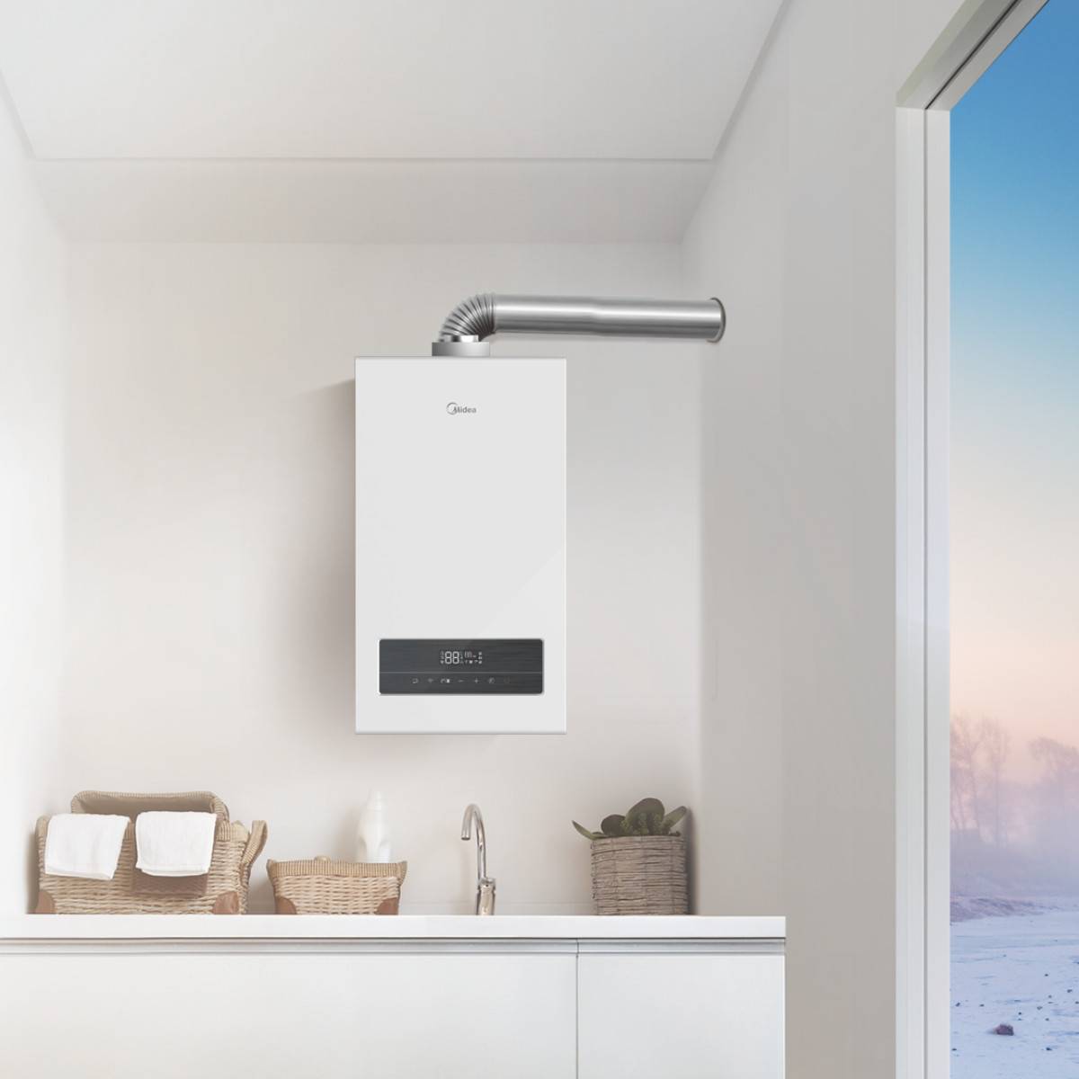 Котел газовый конвекционный Midea NEMAN двухконтурный MGB-13-2F