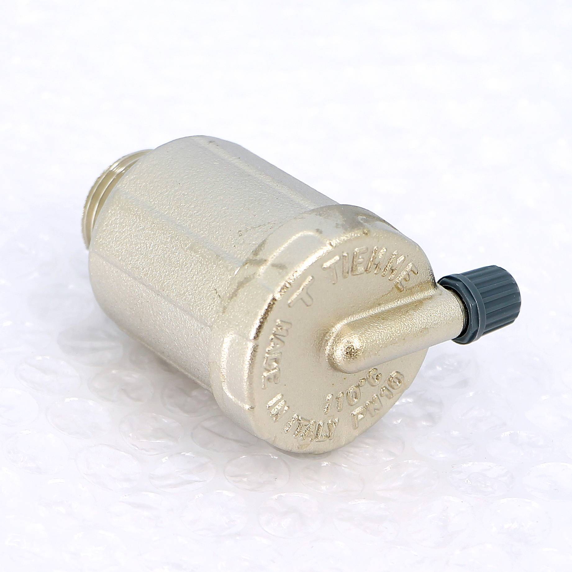 Воздухоотводчик автоматический Tiemme 1/2 боковой выпуск никелированный 1980004