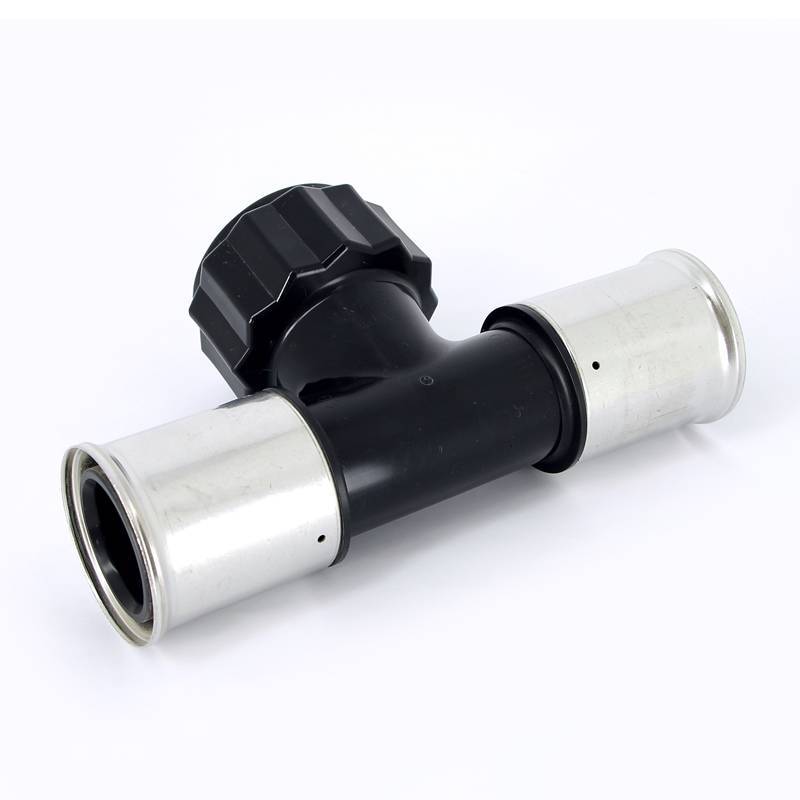 Тройник пресс с внутренней резьбой Henco PVDF 63х2х63 мм 13PK-631063