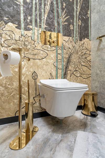 Кнопка смыва Boheme Medici для инсталляции бронза 651