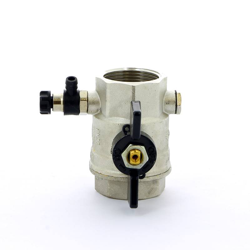 Кран шаровой Bugatti OREGON ВВ с заглушкой и дренажным вентилем бабочка 1 1/4 03320026