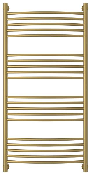 Полотенцесушитель водяной Сунержа Богема+ с полкой 600x1200 мм матовое золото 032-0221-1260